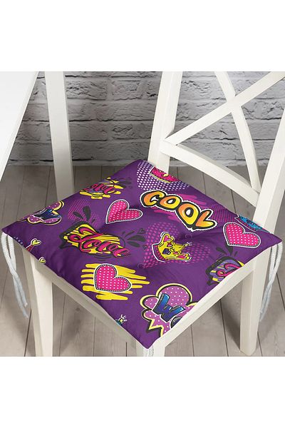 Realhomes Custom Design Digital Printed Pouf Chair Cushion