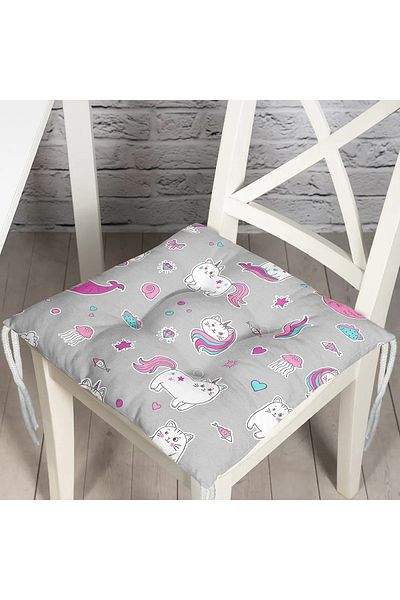 Realhomes Digital Printed Fluffy Chair Cushion
