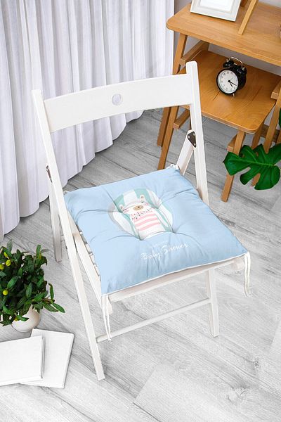 Realhomes Pernă de scaun cu puf imprimată digital cu design personalizat