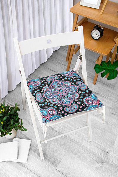 Realhomes Real Homes Digital Printed Fluffy Square Chair Cushion