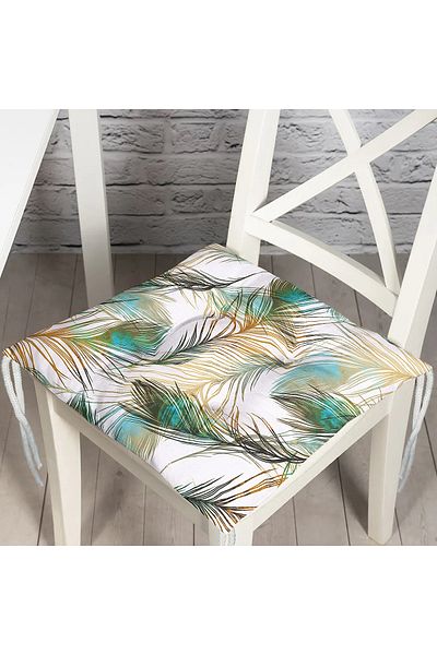 Realhomes Real Homes Digital Printed Fluffy Square Chair Cushion