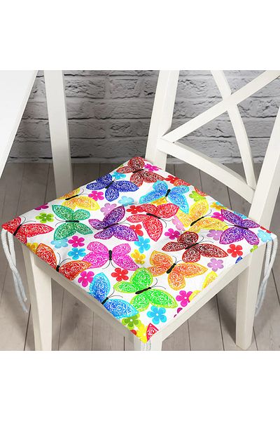 Realhomes Custom Design Digital Printed Pouf Chair Cushion