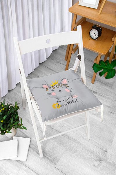 Realhomes Pernă de scaun cu puf imprimată digital cu design personalizat