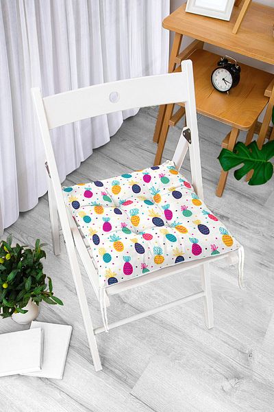 Realhomes Digital Printed Fluffy Chair Cushion