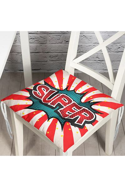 Realhomes Custom Design Digital Printed Pouf Chair Cushion