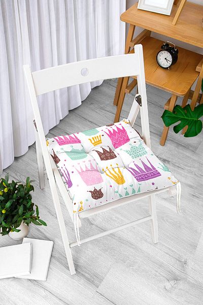 Realhomes Digital Printed Fluffy Chair Cushion