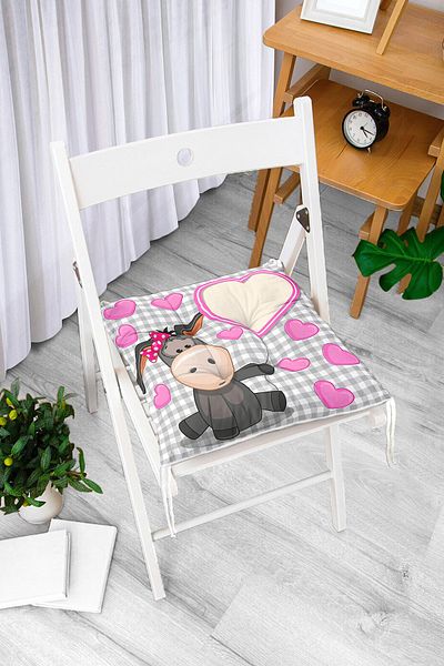 Realhomes Digital Printed Fluffy Chair Cushion