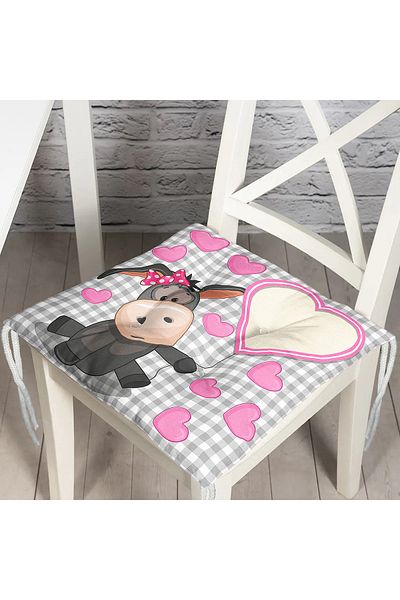 Realhomes Digital Printed Fluffy Chair Cushion
