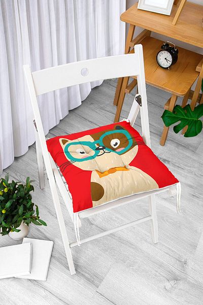 Realhomes Custom Design Digital Printed Modern Pouf Chair Cushion