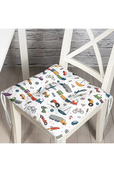 Realhomes Real Homes Digital Printed Fluffy Chair Cushion