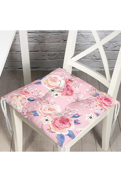 Realhomes Powder Themed Jar Digital Printed Fluffy Chair Cushion