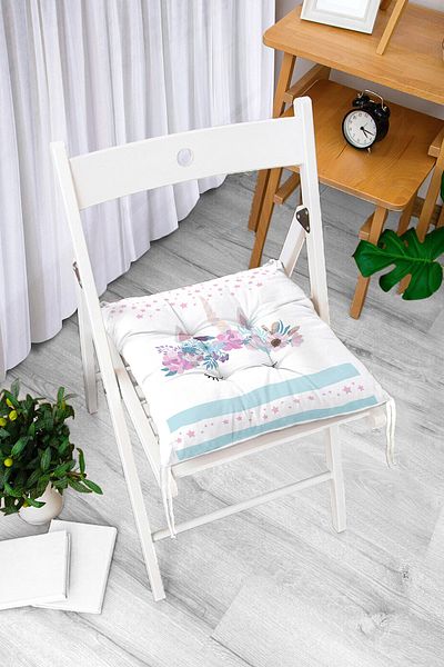 Realhomes Pernă de scaun cu puf imprimată digital cu design personalizat