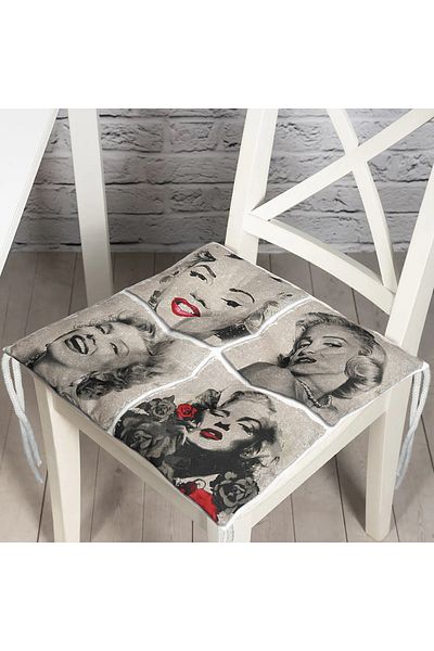 Realhomes Custom Design Digital Printed Pouf Chair Cushion