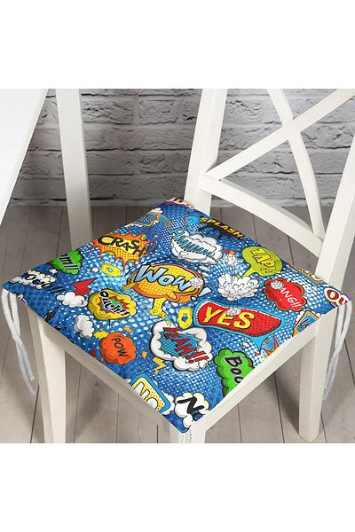 Realhomes Custom Design Digital Printed Pouf Chair Cushion