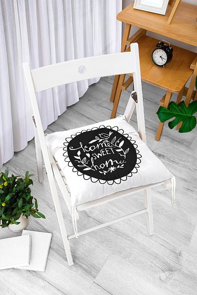 Realhomes Custom Design Digital Printed Pouf Chair Cushion