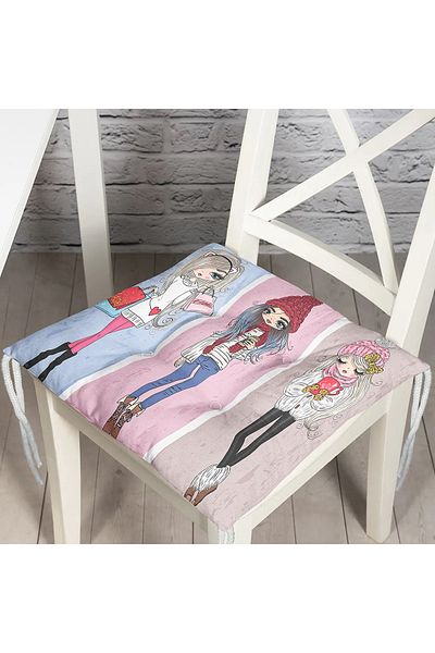 Realhomes Custom Design Digital Printed Pouf Chair Cushion