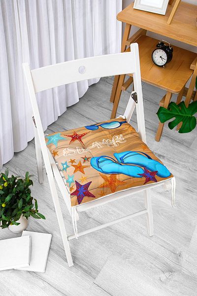 Realhomes Custom Design Digital Printed Pouf Chair Cushion