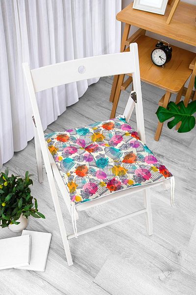 Realhomes Custom Design Digital Printed Pouf Chair Cushion