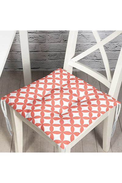 Realhomes Digital Printed Fluffy Square Chair Cushion
