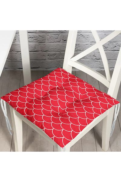 Realhomes Digital Printed Fluffy Square Chair Cushion