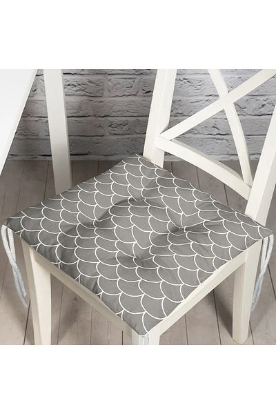 Realhomes Digital Printed Fluffy Square Chair Cushion