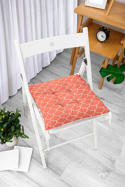 Realhomes Digital Printed Fluffy Square Chair Cushion