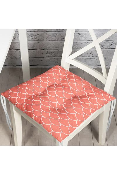 Realhomes Digital Printed Fluffy Square Chair Cushion