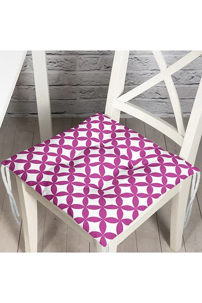 Realhomes Digital Printed Fluffy Square Chair Cushion