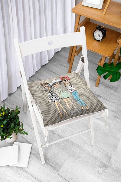 Realhomes Fashion Girls Digital Printed Modern Fluffy Chair Cushion