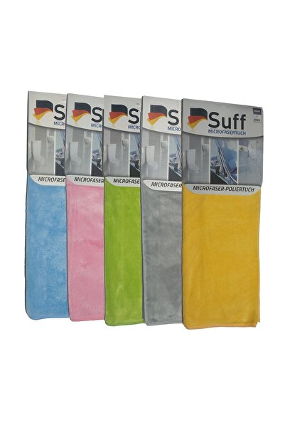 Suff Mikrofiber Oto Pasta, Cila Ve Kurulama Bezi (40x40cm - Kadife Çiçeği)