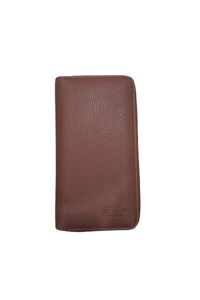 ARI Women's Zippered Leather Wallet101 - 101 - A.brown - Standard