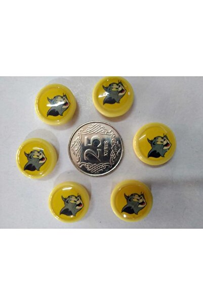 Elit Çizgi Film Fiğürlü Bebek Yelek Düğmesi