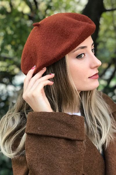 Novon Giyim & Aksesuar 100% Felt Premium French Painter Beret