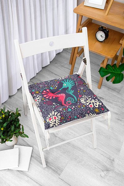 Realhomes Custom Design Digital Printed Pouf Chair Cushion