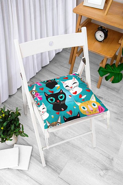 Realhomes Custom Design Digital Printed Pouf Chair Cushion