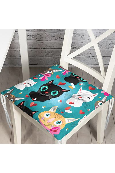 Realhomes Custom Design Digital Printed Pouf Chair Cushion
