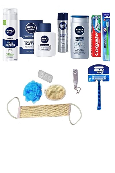 NIVEA Damat Soz Nişan Seti- Banyo Lif Seti- Erkek Bakım Seti