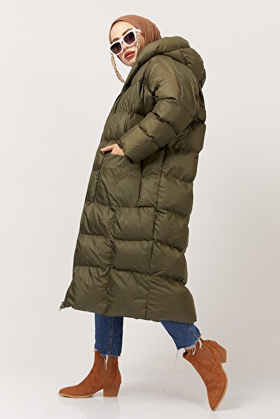 festmoda Riri Oversize New Yeşil Şişme Mont