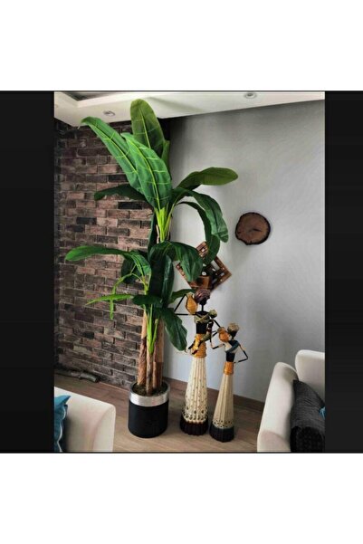 İremÇiçekçilik 220 Cm Dev Boy Muz Ağacı Yapay Ağaç Muz Ağacı