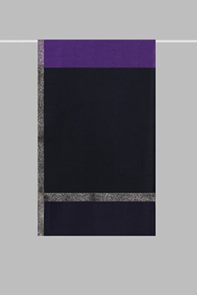 ARMANDA Silk Double Color Shawl - Plum-Black