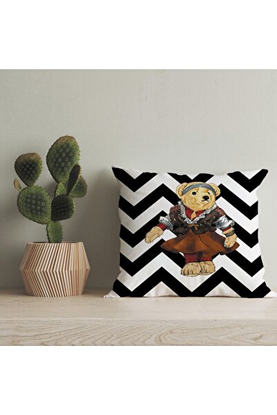 LadiesHome Husă pentru pernă digitală cu design special pentru ursuleț de plu...