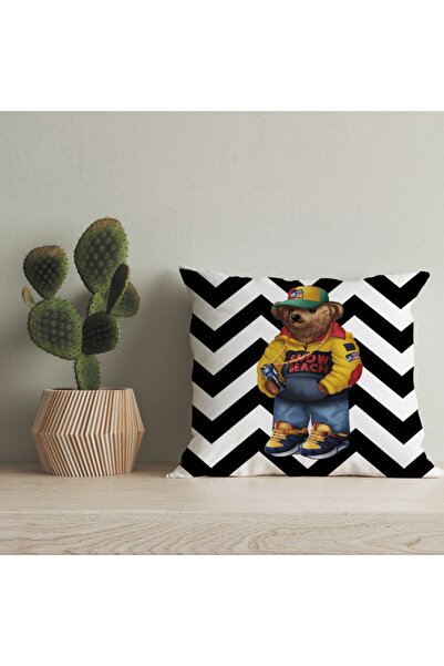 LadiesHome Husă pentru pernă digitală cu design special pentru ursuleț de plu...