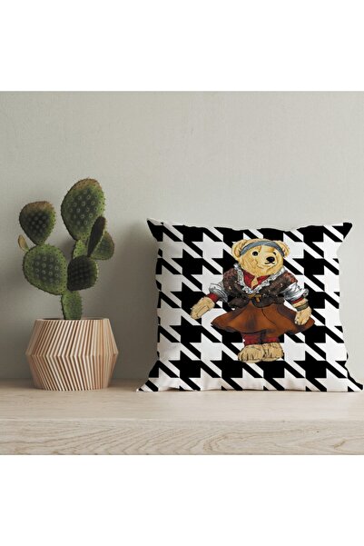 LadiesHome Husă pentru pernă digitală cu design special pentru ursuleț de plu...