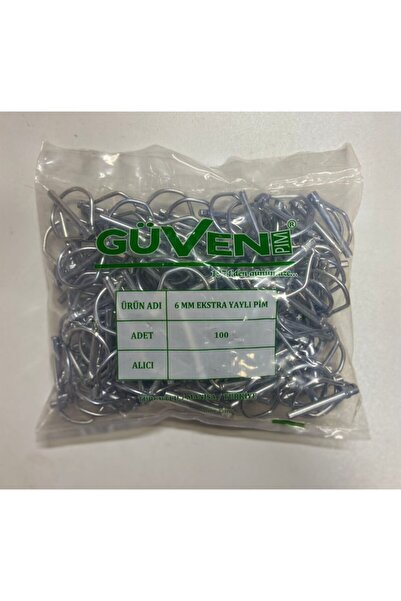GÜVEN 6 mm Yaylı Pim (100 Adet)