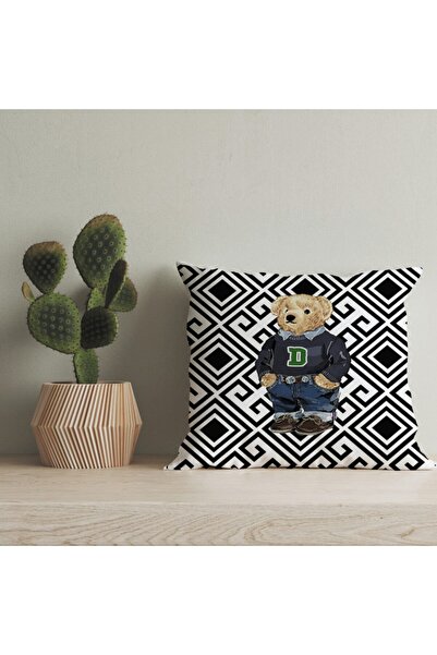 LadiesHome Husă pentru pernă digitală cu design special pentru ursuleț de plu...