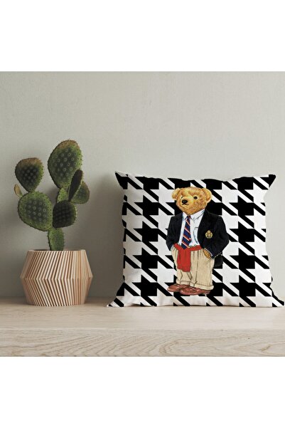 LadiesHome Husă pentru pernă digitală cu design special pentru ursuleț de plu...