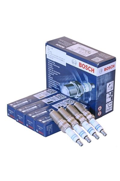 Bosch شيفروليه كروز 1.6 10.2010 - 12.2013 مجموعة شمعات الإشعال من النيكل إيتريوم 4 قطع