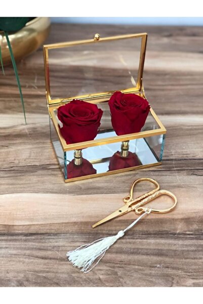 Masalsı Concept Söz Tepsisi Nişan Tepsisi Kız Isteme Tepsisi Yüzük Yükseltici Solmayan Gül Ve Makas