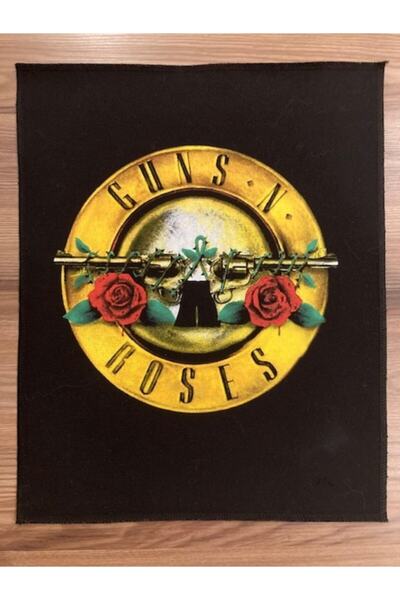 StüdyoÜmitTişört رقعة خلفية بشعار Guns N Roses Gnr، رقعة خلفية من الجينز