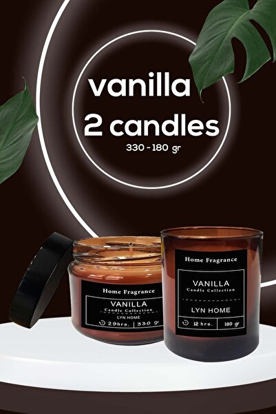 LYN HOME & DECOR Ikili Amber Mum Siyah Etiket